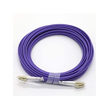 JARRETIERE LC/UPC - LC/UPC 2mm DUPLEX OM4 VIOLET LSZH 3M
