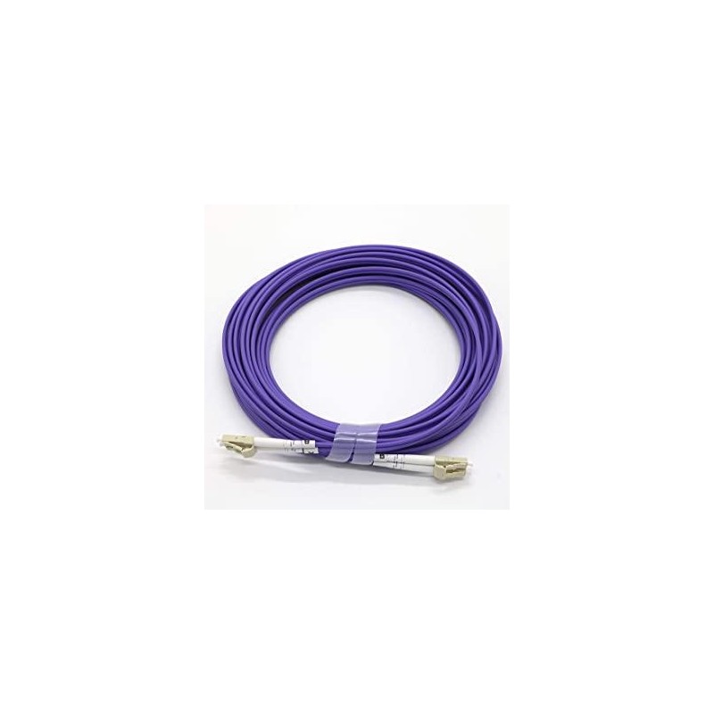 JARRETIERE LC/UPC - LC/UPC 2mm DUPLEX OM4 VIOLET LSZH 3M JARRETIERE LC/UPC - LC/UPC 2mm DUPLEX OM4 VIOLET LSZH 3M