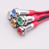 VOYANT LED ROUGE IP67 12MM 220V INOX