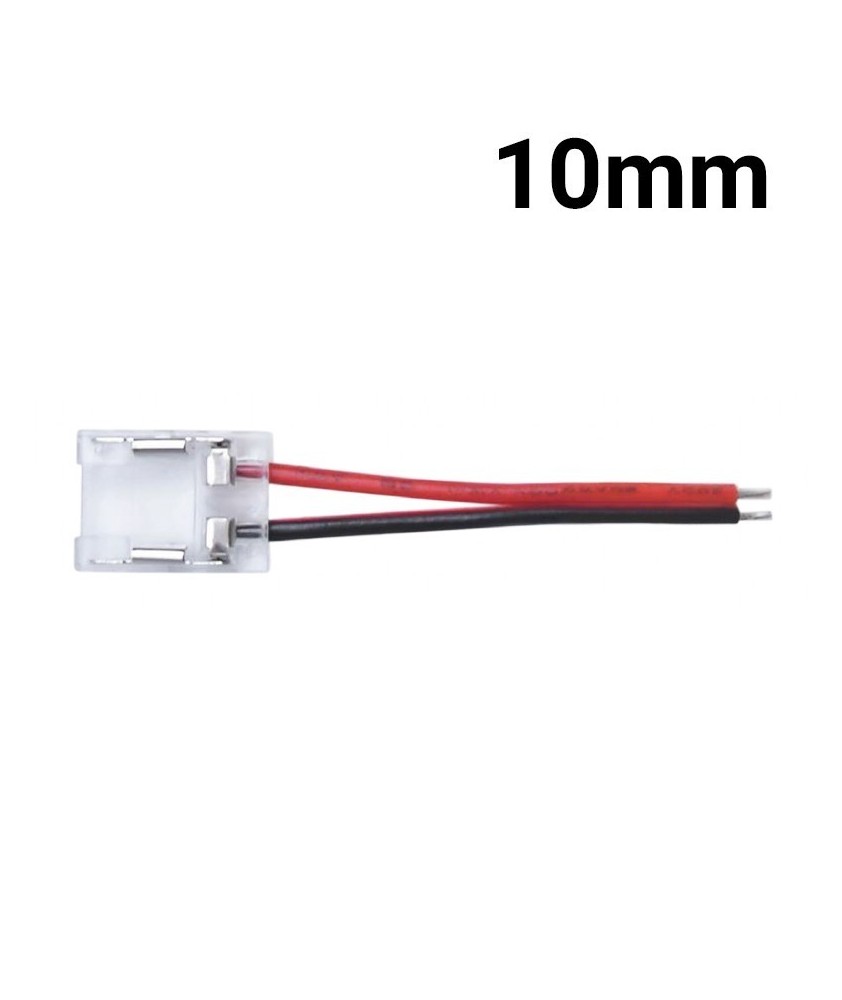 Connecteur (10mm) avec cordon pour Ruban Led Connecteur (10mm) avec cordon pour Ruban Led