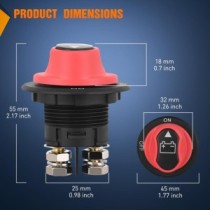 COUPE BATTERIE 100A VDC A ENCASTRER