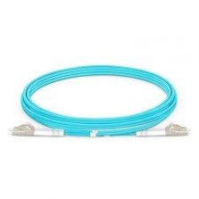JARRETIERE LC/UPC - LC/UPC 2mm DUPLEX OM3 AQUA LSZH 1M