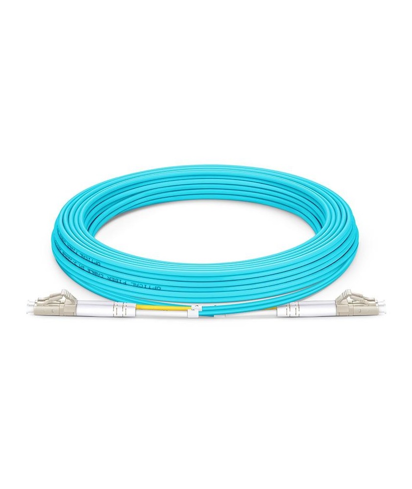JARRETIERE LC/UPC - LC/UPC 2mm DUPLEX OM3 AQUA LSZH 5M JARRETIERE LC/UPC - LC/UPC 2mm DUPLEX OM3 AQUA LSZH 5M