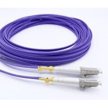JARRETIERE LC/UPC - LC/UPC 2mm DUPLEX OM4 VIOLET LSZH 2M