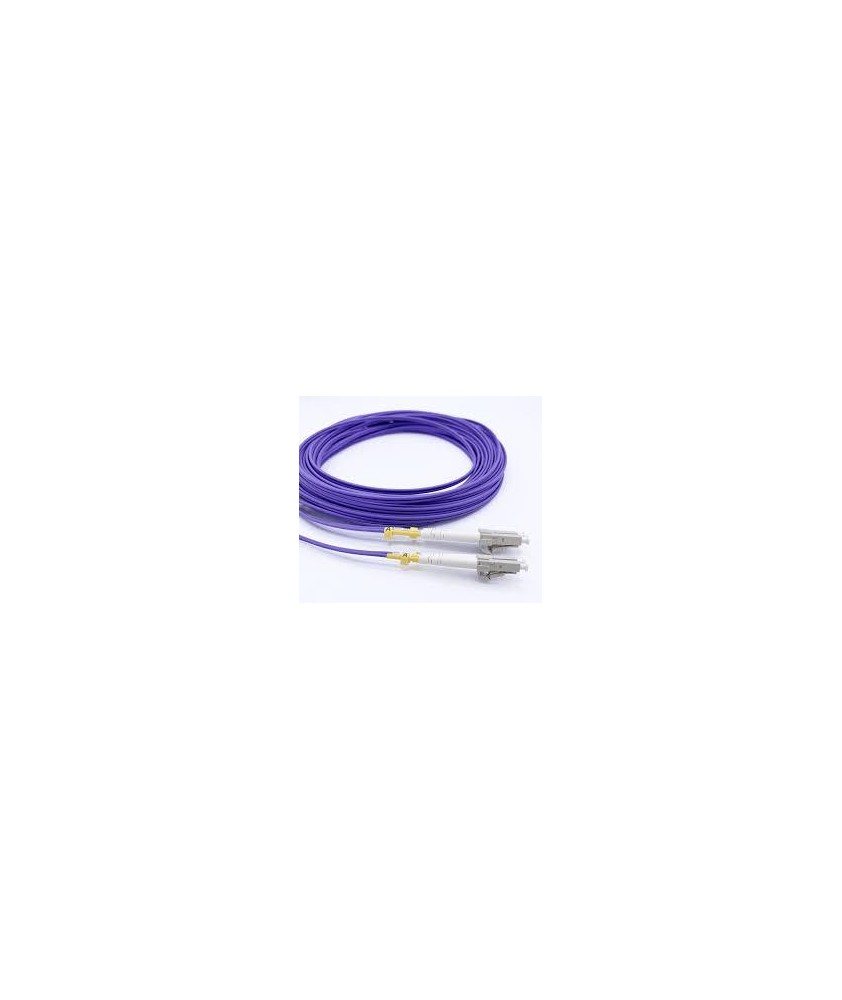 JARRETIERE LC/UPC - LC/UPC 2mm DUPLEX OM4 VIOLET LSZH 2M