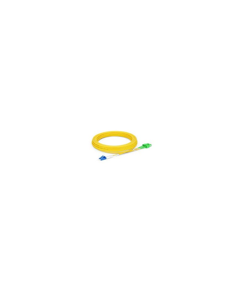 JARRETIERE LC/APC - LC/APC 2mm DUPLEX G652D JAUNE LSZH 3M JARRETIERE LC/APC - LC/APC 2mm DUPLEX G652D JAUNE LSZH 3M