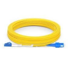 JARRETIERE SC/UPC - LC/UPC 2mm DUPLEX G652D JAUNE LSZH 10M