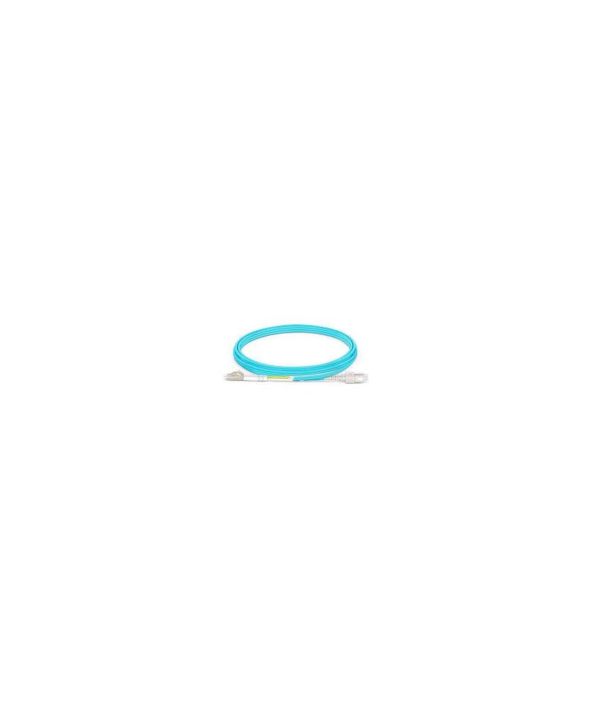 JARRETIERE SC/UPC - LC/UPC 2mm DUPLEX OM3 AQUA LSZH 2M