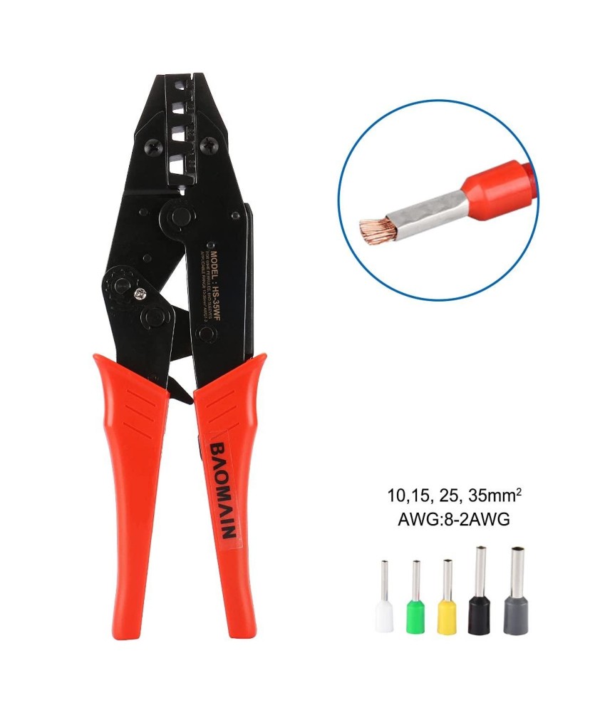 Pince à Sertir pour Embout Double de 10 à 35²
