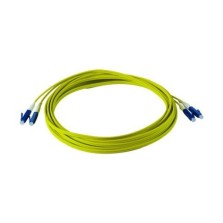 JARRETIERE LC/UPC - LC/UPC 2mm SIMPLEX G652D JAUNE LSZH 10M