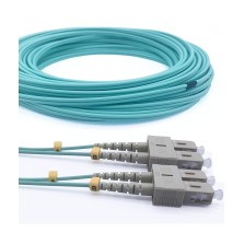 JARRETIERE SC/UPC - SC/UPC 2mm DUPLEX OM3 AQUA LSZH 3M