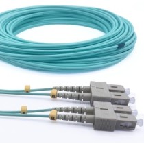 JARRETIERE SC/UPC - SC/UPC 2mm DUPLEX OM3 AQUA LSZH 5M