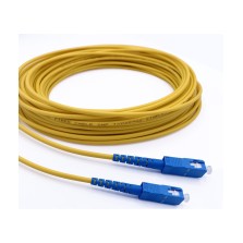 JARRETIERE SC/UPC - SC/UPC 2mm SIMPLEX G652D JAUNE LSZH 10M
