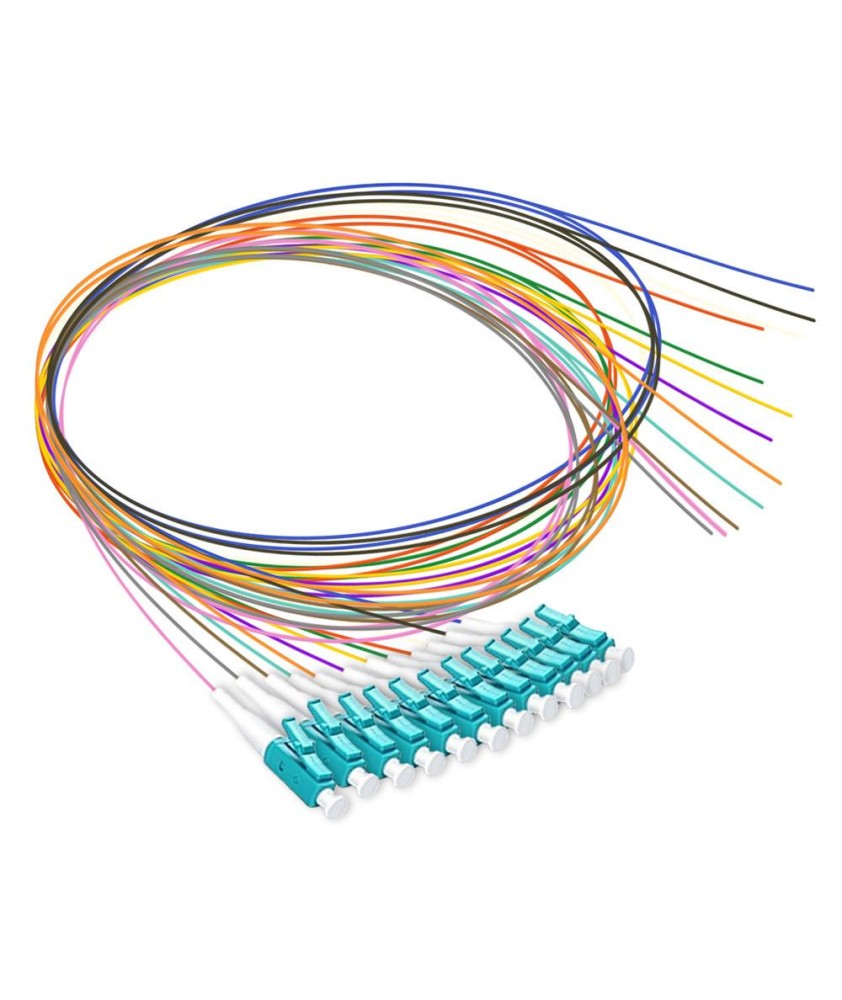 PIGTAILS 12 COULEURS LC/UPC OM3 1M PIGTAILS 12 COULEURS LC/UPC OM3 1M