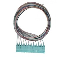 PIGTAILS 12 COULEURS SC/UPC OM3 2M