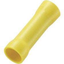 Cosse bout à bout jaune isolée