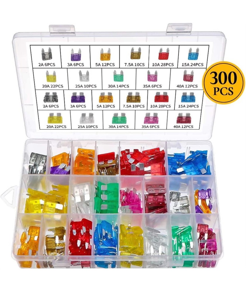 ASSORTIMENTS FUSIBLES AUTO ATC 300PCS ASSORTIMENTS FUSIBLES AUTO ATC 300PCS