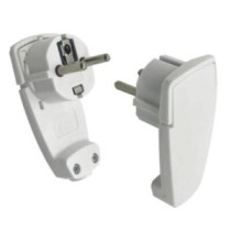 PRISE MALE 90° 220V 16A BLANC