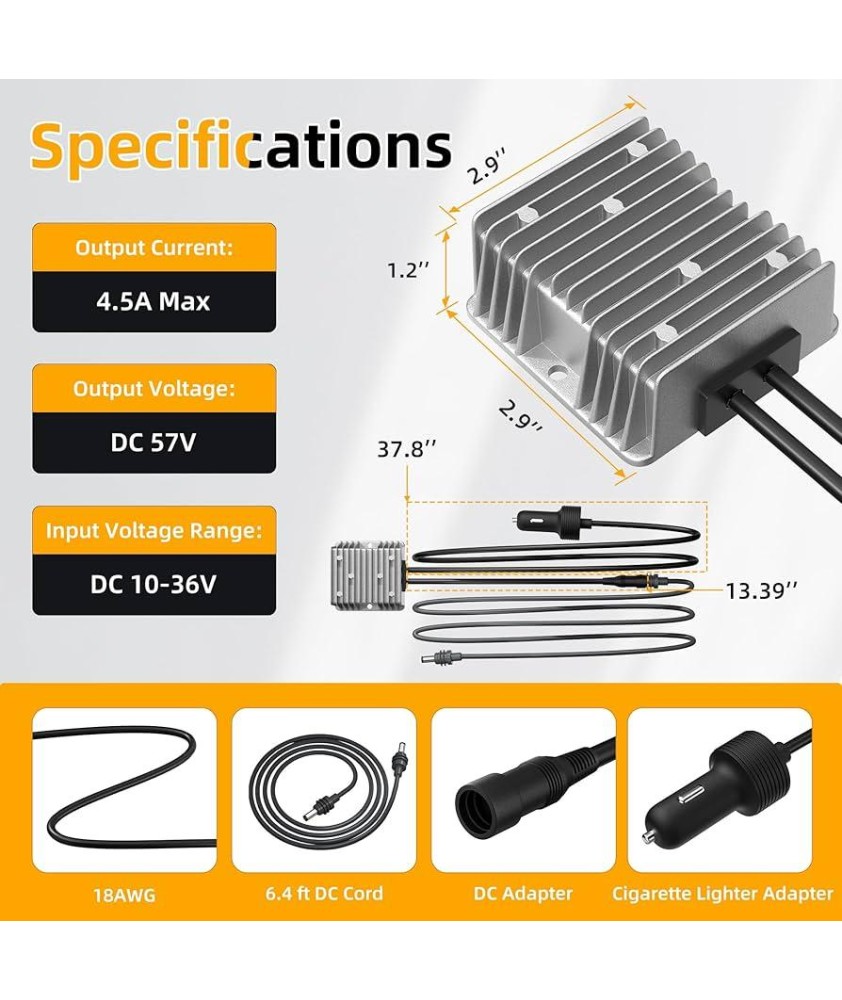 Convertisseur DC DC 10-36V A 57V pour Starlink