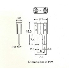 FUSIBLE MICRO2 DE 2 A 30A