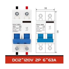 DISJONCTEUR DC 40A BIPOLAIRE