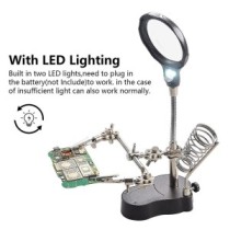 STATION ELEC LOUPE+SUPPORT FER+PINCES