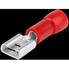 Cosse femelle rouge semi isolée