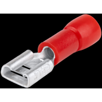 Cosse femelle rouge semi isolée