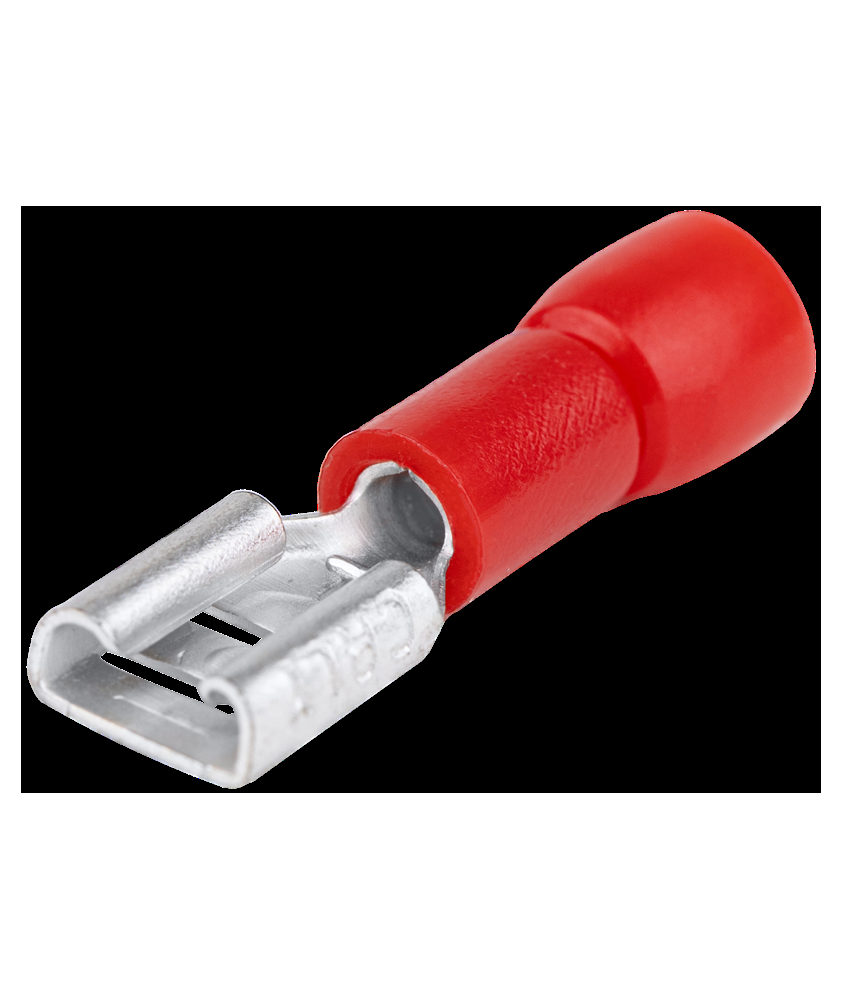 Cosse femelle rouge semi isolée