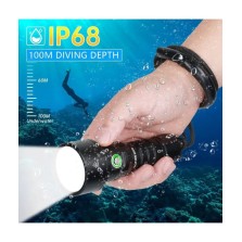 LAMPE PLONGEE 100M SD09 + 3400LM 375M