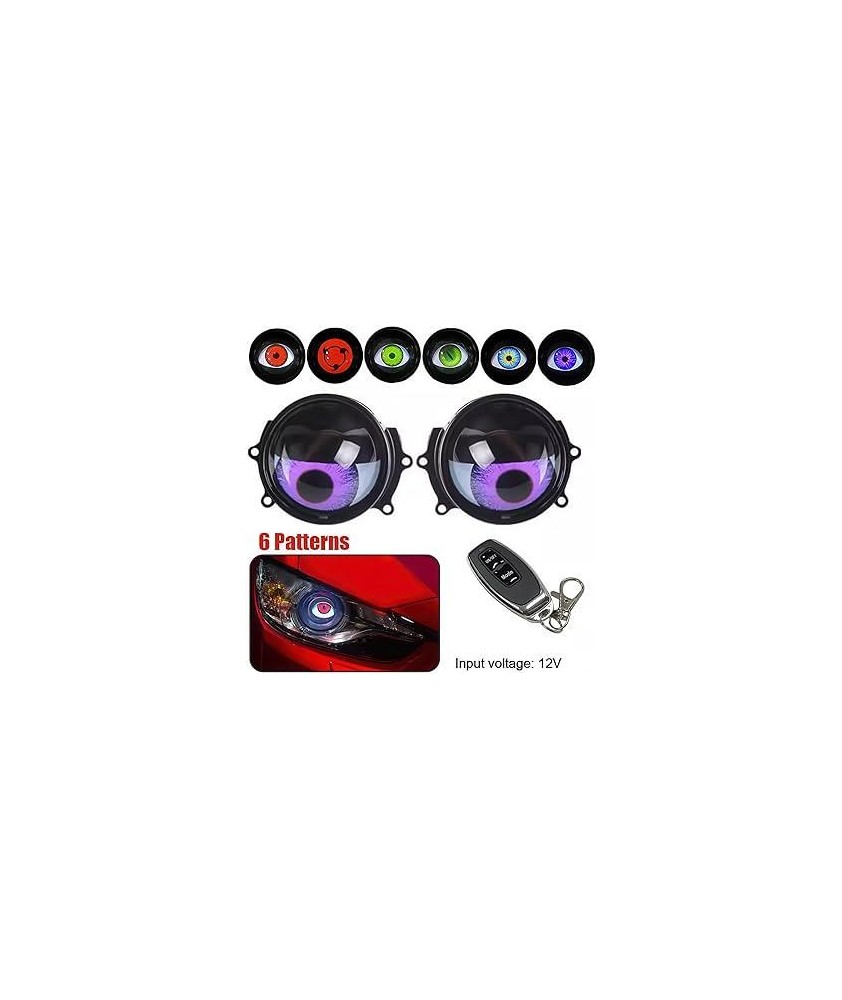 Phares LED dynamiques yeux de démon pour voiture 12V