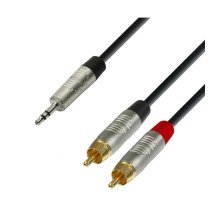 Jack 3,5 stereo mâle vers 2 RCA mâle 1 m