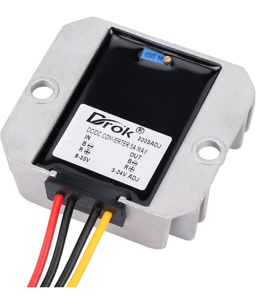 Convertisseur Buck IP67 8-35V -- 1-5-24V 5A
