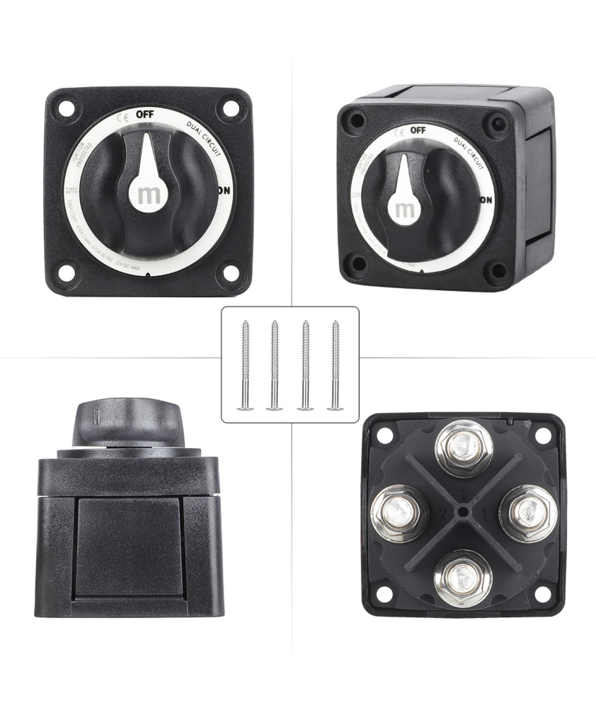 COUPE BATTERIE BIPOLAIRE 12/32V 300A M10 SAILLIE NOIR