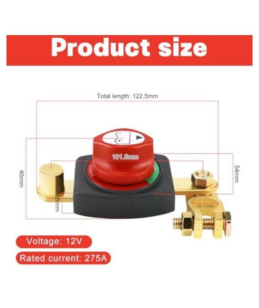 COUPE BATTERIE 12/48V 275A EN LIGNE