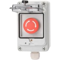 Coffret + 1 arret d'urgence 22mm ip65