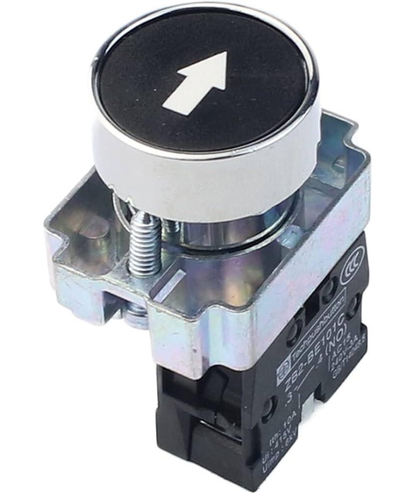 POUSSOIR ↑ NOIR 10A 22mm