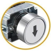 POUSSOIR ↑ BLANC 10A 22mm