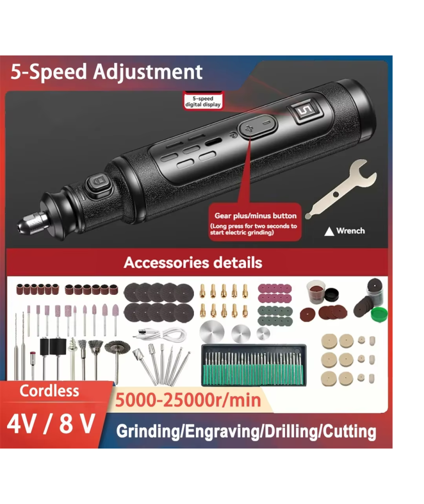 Kit Dremel sur batterie + accessoires