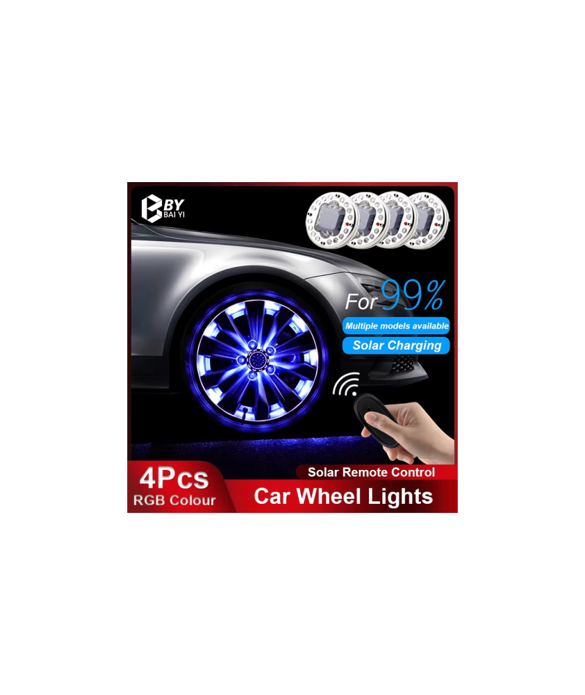 LED SOLAIRE POUR JANTES X4