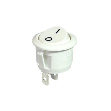 INTER 220V 10A ROND BLANC 22MM