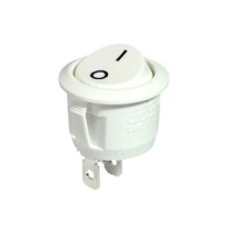 INTER 220V 10A ROND BLANC 22MM