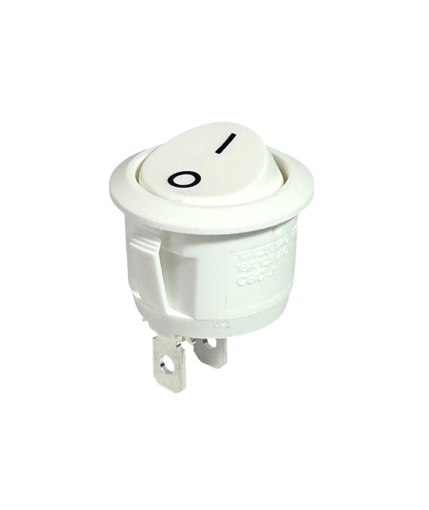 INTER 220V 10A ROND BLANC 22MM