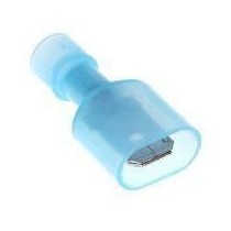 Cosse mâle bleu isolée nylon