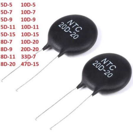 NTC thermistor resistance 16D-20