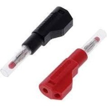 PRISE BANANE ROUGE ISOLEE 4MM 24A 30V