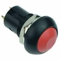 INTER 12mm rouge étanche ON/OFF 2P 3A/250V