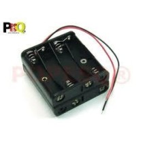 BOITIER PILE AA8X1.5V AVEC FIL 15CM