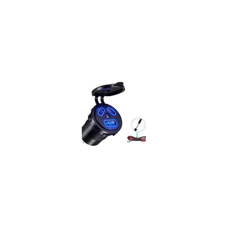 PRISE USB+USBC DOUBLE ON/OFF PRISE USB+USBC DOUBLE ON/OFF