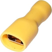 Cosse femelle jaune isolée